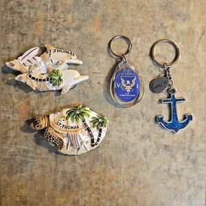 St. Thomas Souvenir Keychains and Magnets